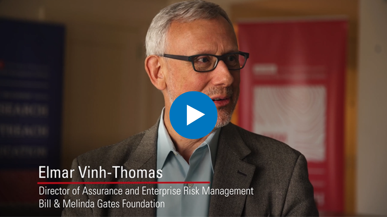 Elmar Vinh-Thomas, director of assurance and ERM, The Bill and Melinda Gates Foundation