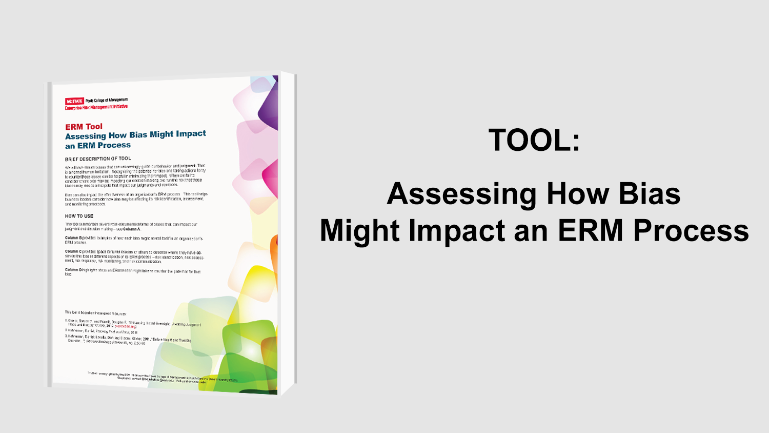 Assessing How Bias Might Impact An ERM Process