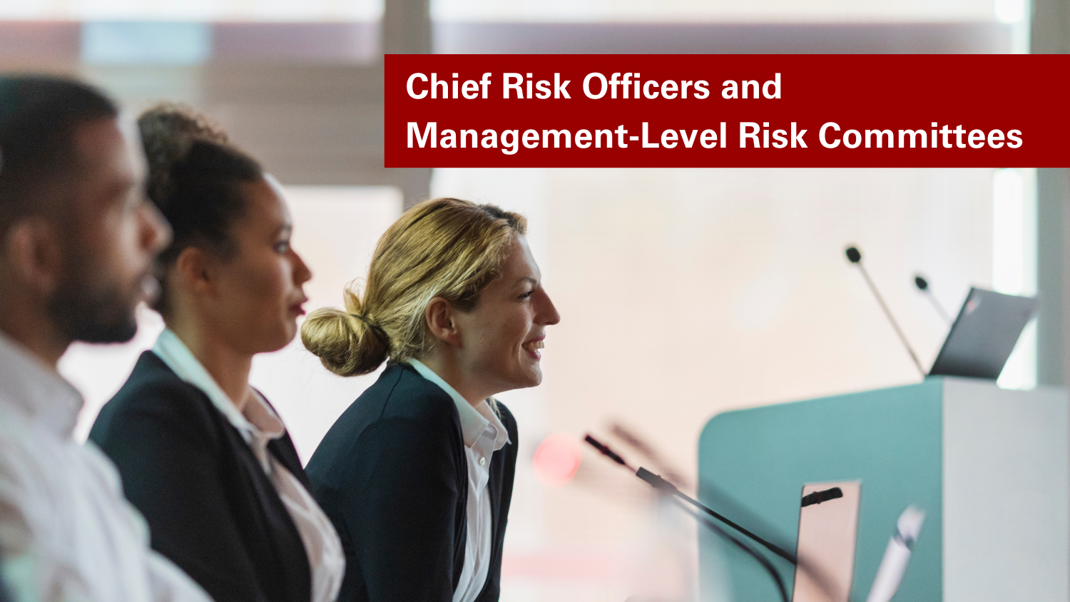 The role of Chief Risk Officers and management-level risk committees in risk management.