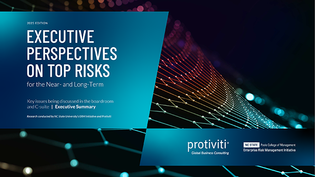 NC State Protiviti 2025 Top Risks Survey Executive Summary Final