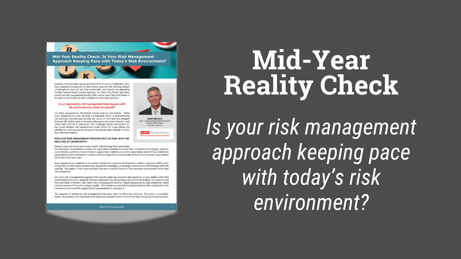 cover art of mid-year reality check document from ERM Initiative. Text overlay with Midyear Reality Check title.