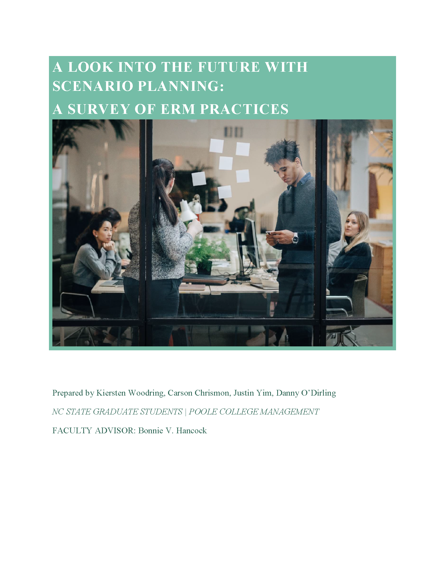 Scenario Planning Case Study COVER